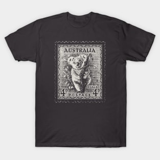 Koala Vintage Australia Stamp T-Shirt